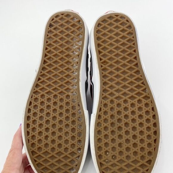 Vans Men's Chima Ferguson Pro Plaid Canvas Sneakers Burgundy Red Size 7 - Picture 5 of 10